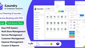 iLaundry : Dry Cleaning & Laundry Service Booking with POS | Single & Multi Branch Complete Solution