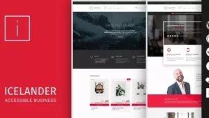 Icelander v1.7.1 - Accessible Business Portfolio & WooCommerce WordPress Theme