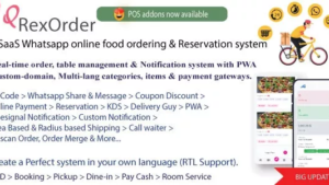 QrexOrder - SaaS Restaurants / QR Menu / WhatsApp Online Ordering / Reservation System