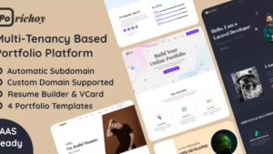 Porichoy - Multitenancy Based Portfolio Builder Platform (SaaS)