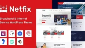 Netfix v1.1.8 - Broadband & Internet Services WordPress Theme