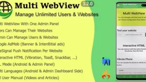 Multi WebView + Admin Panel