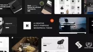 Heli v6.1.7 - Minimal Creative Black and White WordPress Theme