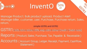 InventO - Accounting | Billing | Inventory (GST Compliance with GSTR1 & GSTR2 Integrated)