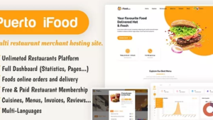 iFood - Multi Restaurant Merchant Hosting Site SaaS