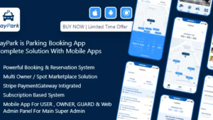 PayPark - Ultimate Parking Management System with Mobile Apps and Admin Panel