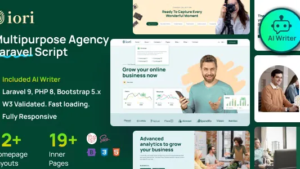 Iori - Business Website for Company, Agency, Startup with AI Writer Tool & Shopping Cart