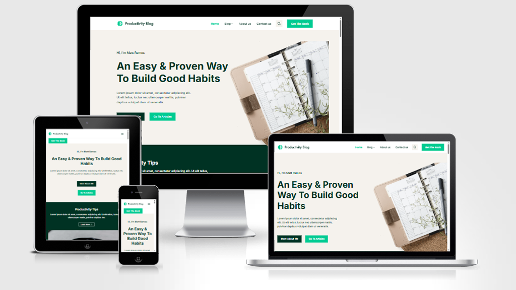 Mẫu web blog affiliate