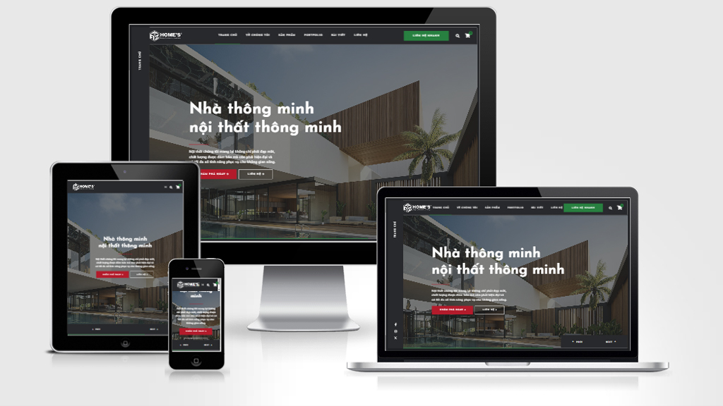 Mẫu website công ty xây dụng