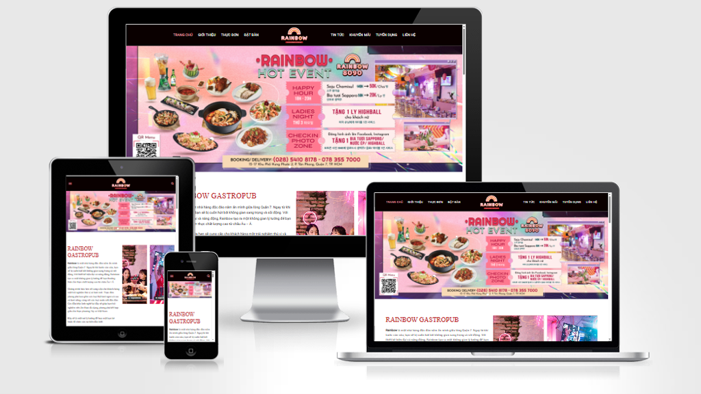 Mẫu web nhà hàng BBQ