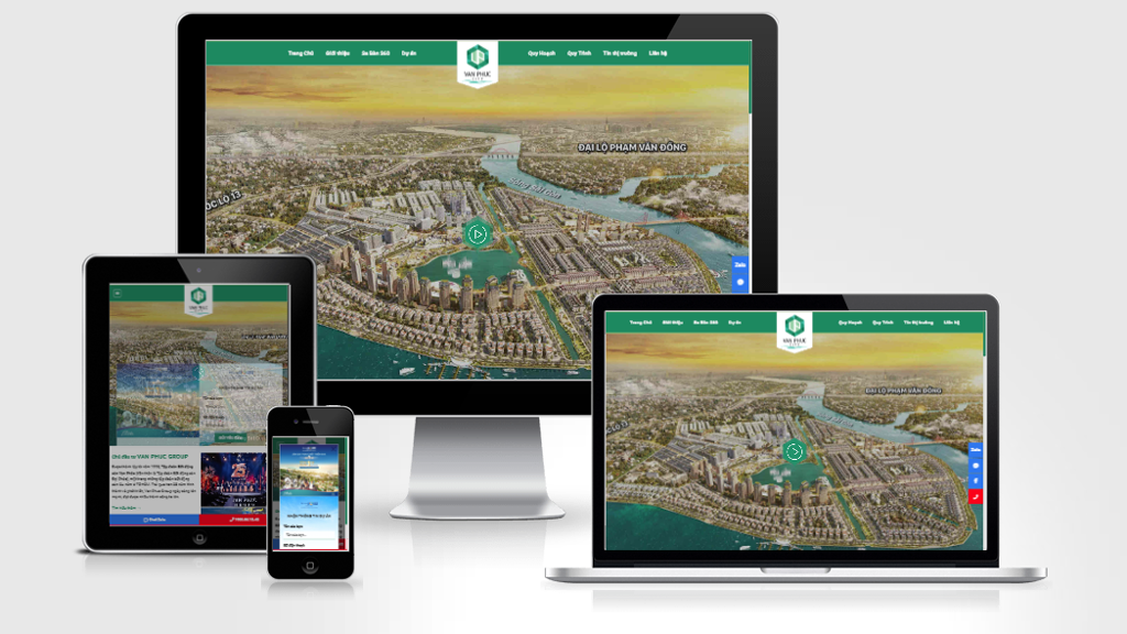 Mẫu landing page dự án bất động sản vạn phúc city