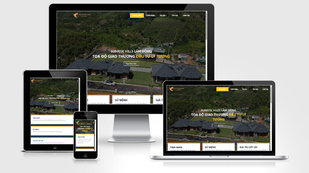 Mẫu website bất động sản nhiều sản phẩm 13