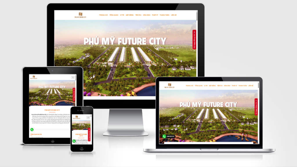 Mẫu landing page dự án Bất động sản 01