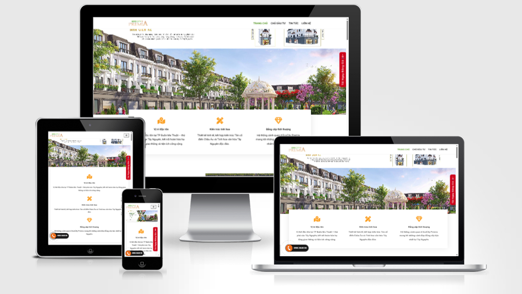 Mẫu landing page bất động sản Ecocity