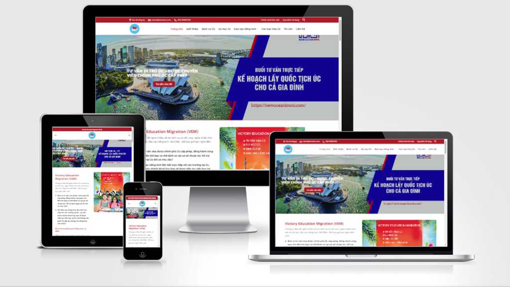 Mẫu website giáo dục, định cự