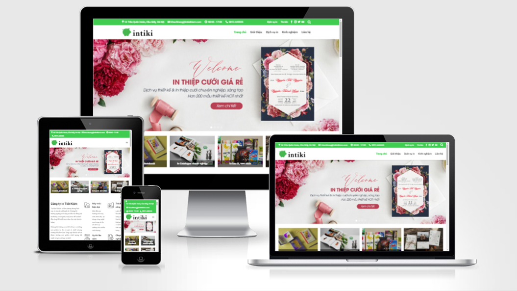 Mẫu website dịch vụ in ấn tiết kiệm