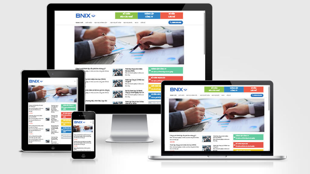 Mẫu website dịch vụ kế toán, tài chính 03