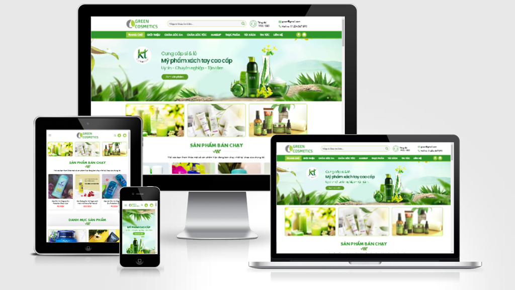 Mẫu website bán mỹ phẩm 02