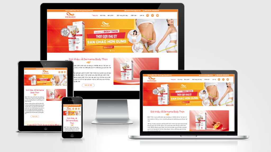 Mẫu website bán mỹ phẩm 03