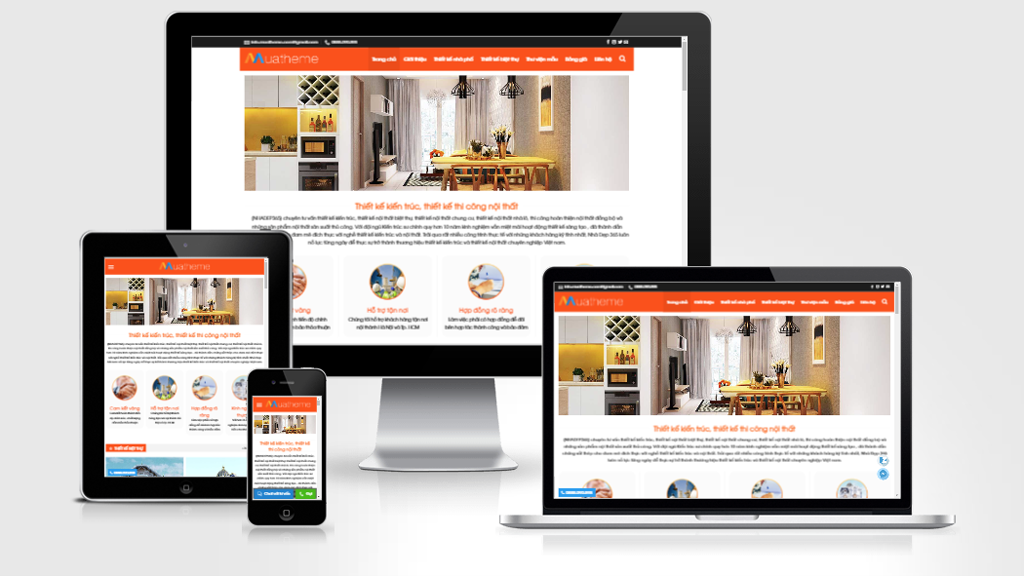 Mẫu website bán hàng nội thất 4