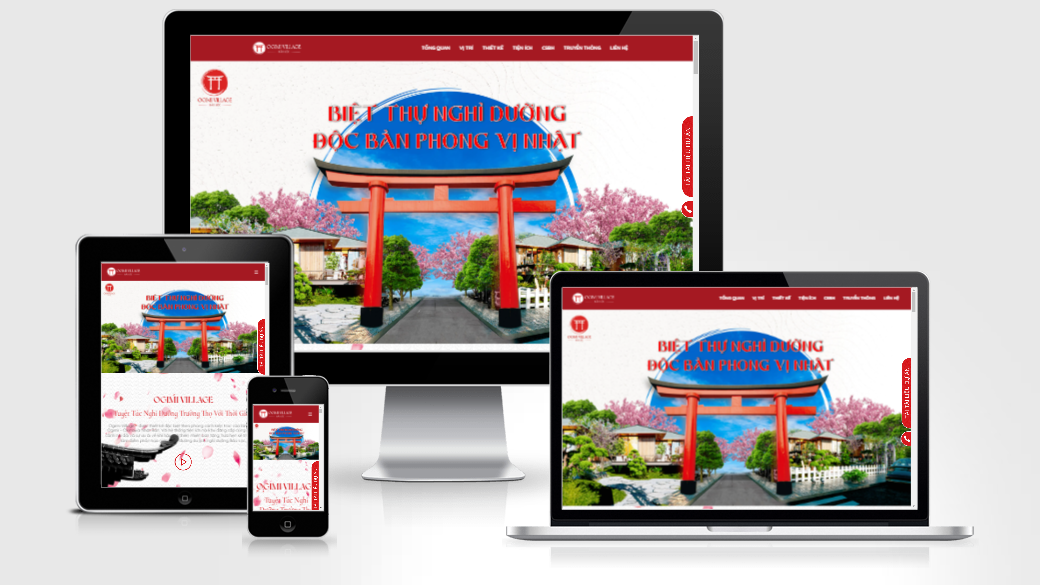Mẫu website bất động sản Ogimi Bảo Lộc