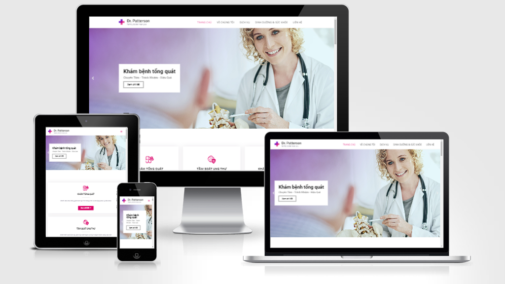 Mẫu website phòng khám