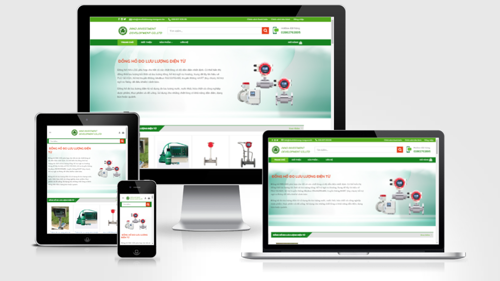 Mẫu website bán thiết bị đo lường