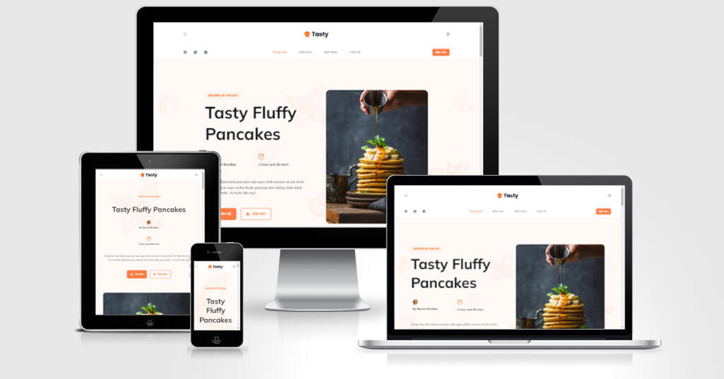 Mẫu web bán bánh ngọt